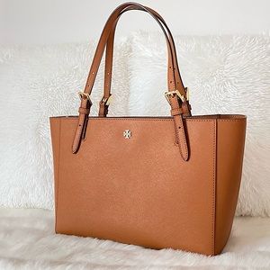 ✨Tory Burch Cognac Tan Leather Tote